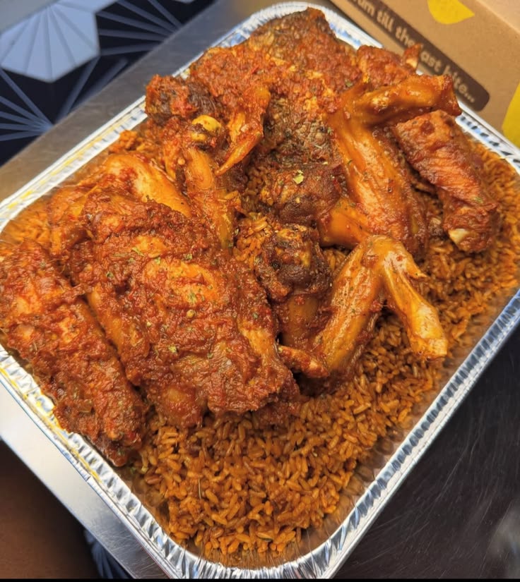 Jollof Rice + Chicken